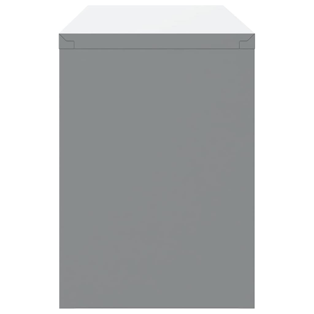 Werkzeugschrank mit Speicher Schwarz und Grau 100 x 25 x 35 cm