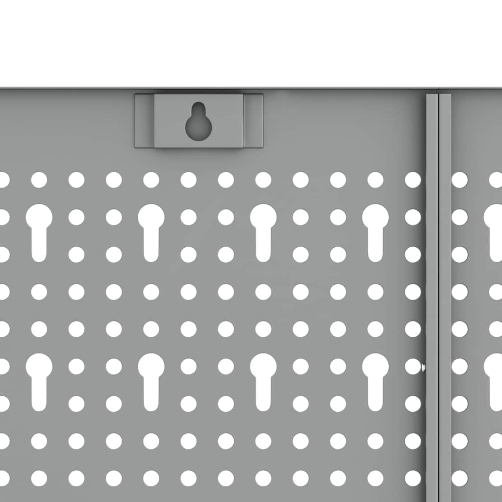 Werkzeugwandpaneel 3 pcs Grau 150 x 1 x 80 cm