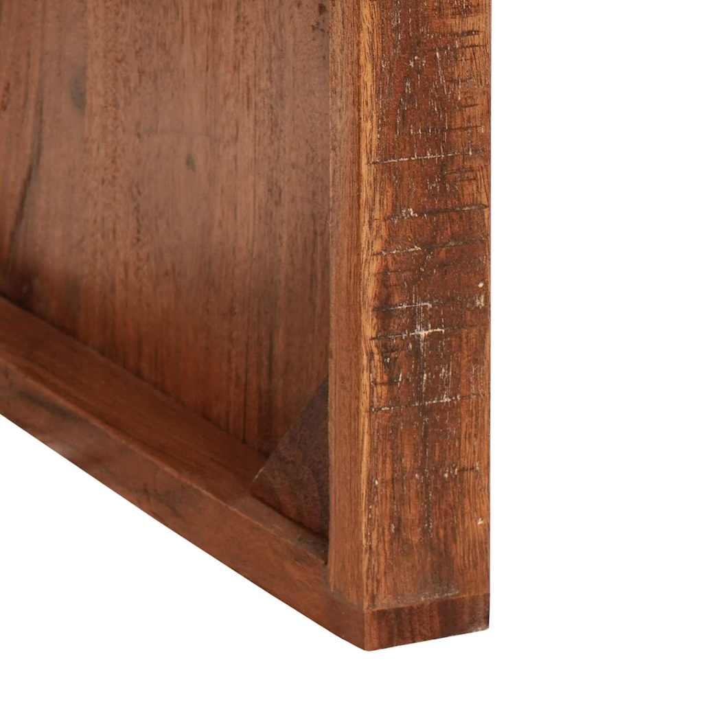 Satztische 2 pcs Braun Massives upgecyceltes Holz