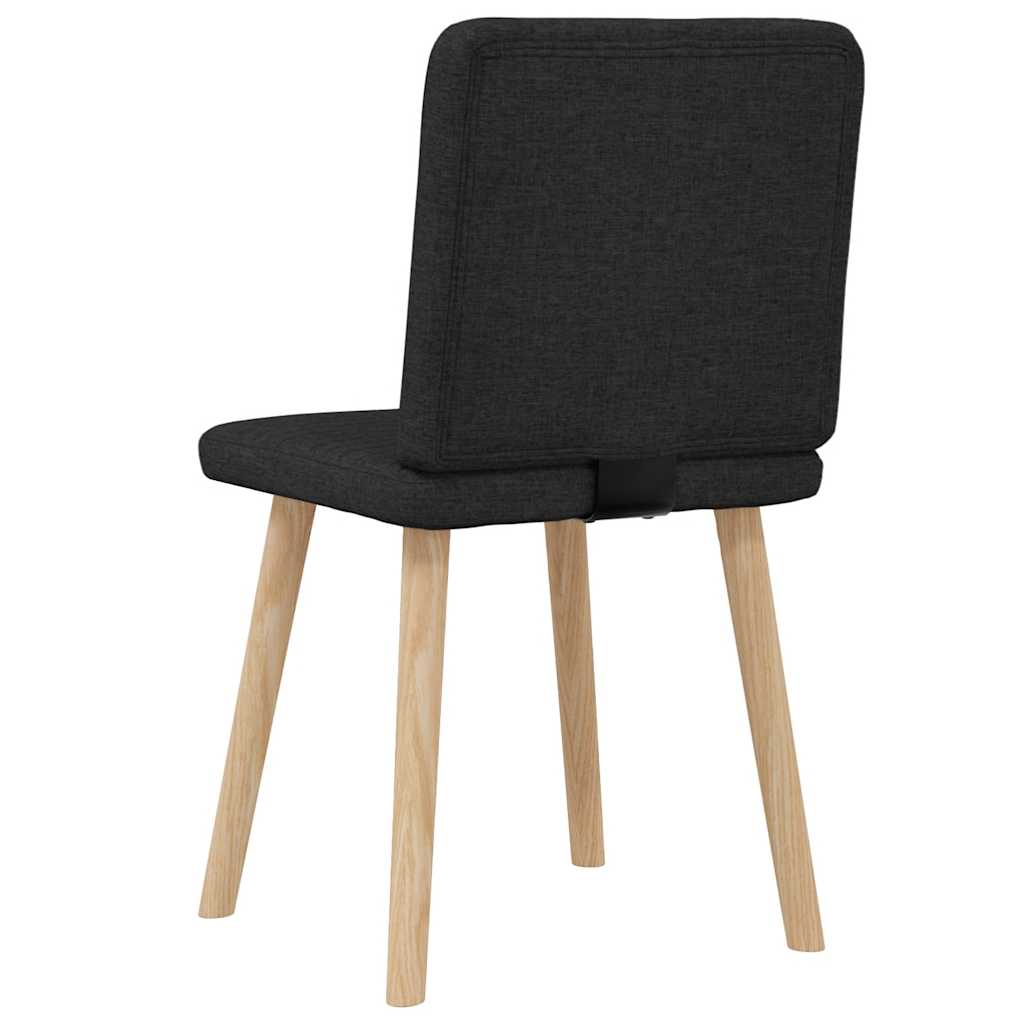 Esszimmerstühle 2 Stk. Schwarz Stoff