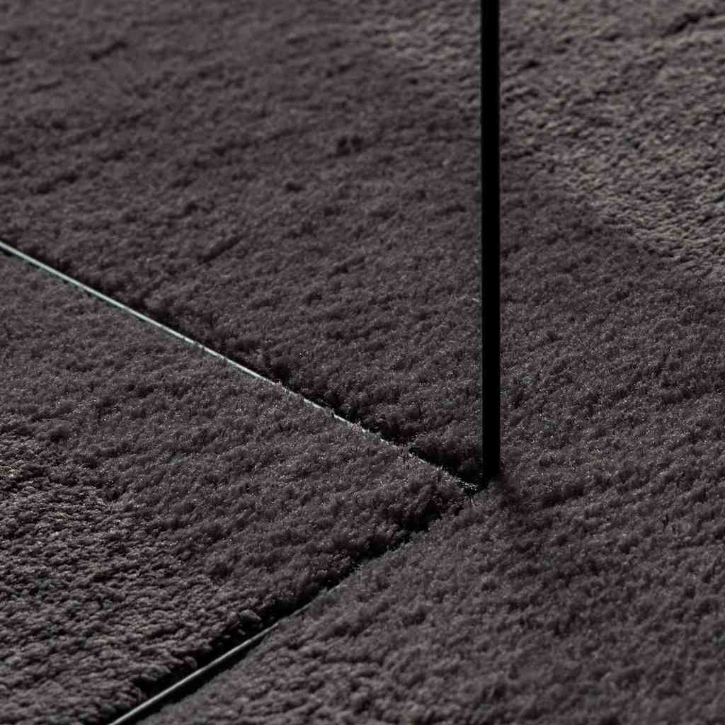 Bereichsteppiche HUARTE Anthrazit 160 x 230 cm 100 %Polyester