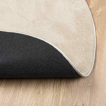 Bereichsteppiche Oval HUARTE Beige 100 x 200 cm 100 %Polyester