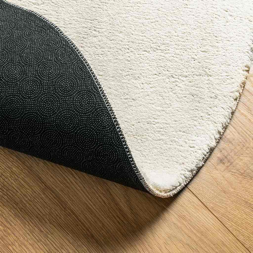 Bereichsteppiche Oval HUARTE Creme 160 x 230 cm 100 %Polyester