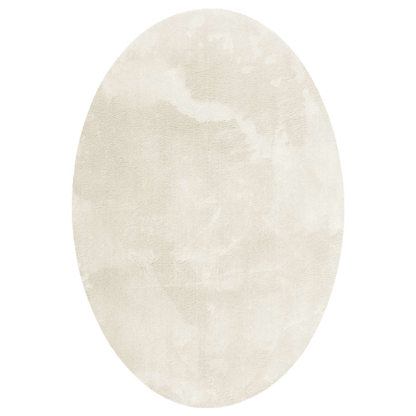 Bereichsteppiche Oval HUARTE Creme 160 x 230 cm 100 %Polyester