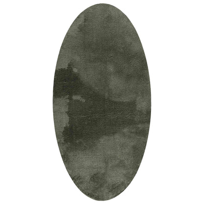 Bereichsteppiche Oval HUARTE Waldgrün 80 x 150 cm