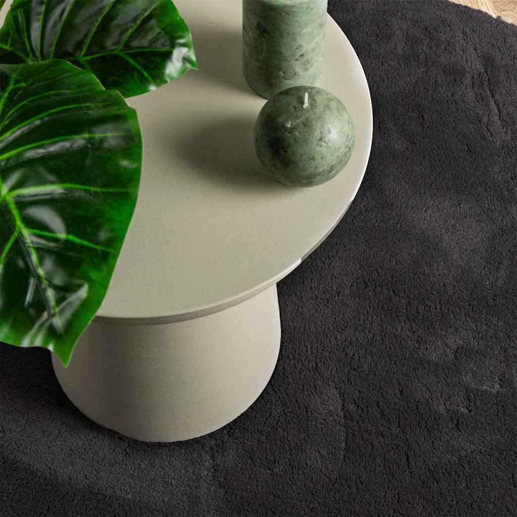 Bereichsteppiche Oval HUARTE Schwarz 120 x 170 cm