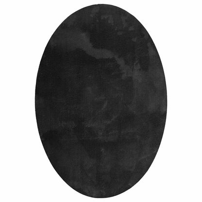 Bereichsteppiche Oval HUARTE Schwarz 120 x 170 cm