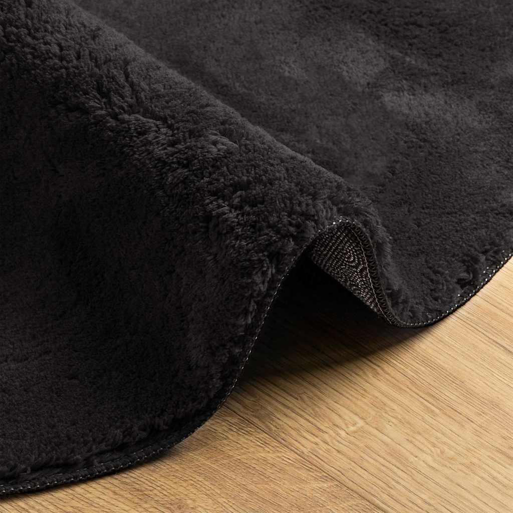Bereichsteppiche HUARTE Schwarz 140 x 200 cm Polyester