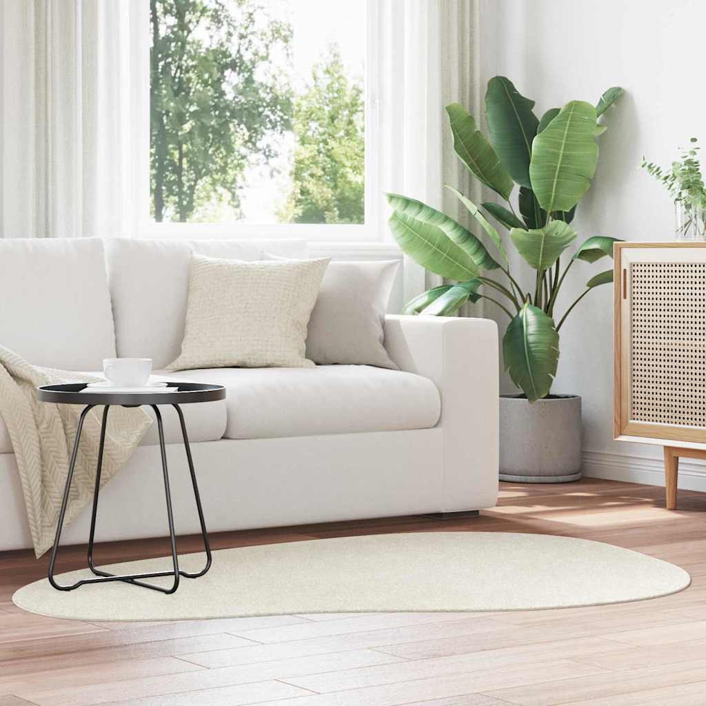 Bereichsteppiche HUARTE Creme 120 x 170 cm Polyester