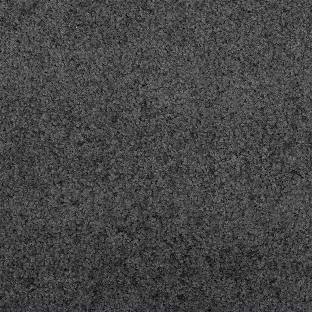 Fußmatte Anthrazit und Schwarz 120 x 300 cm Polyamid und PVC