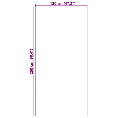 Fußmatte Grün und Schwarz 120 x 250 cm Polyamid und PVC