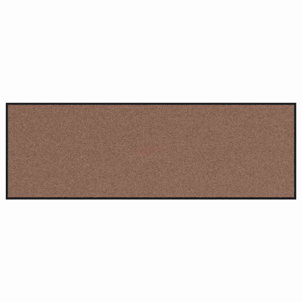 Fußmatte Braun und Schwarz 60 x 180 cm Polypropylen und Vinyl