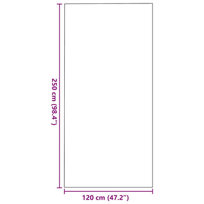 Fußmatte Braun und Schwarz 120 x 250 cm Polypropylen und Vinyl