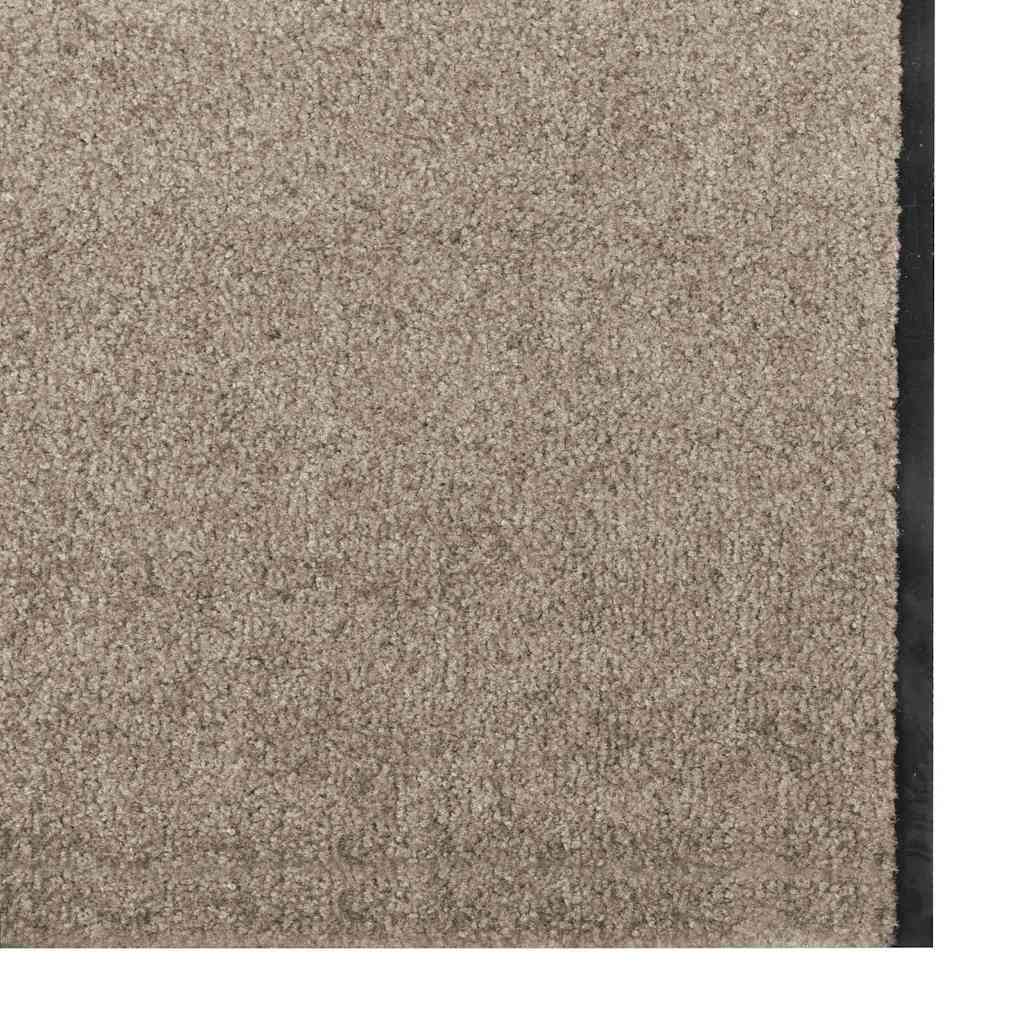 Fußmatte Beige und Schwarz 120 x 350 cm Polypropylen und Vinyl