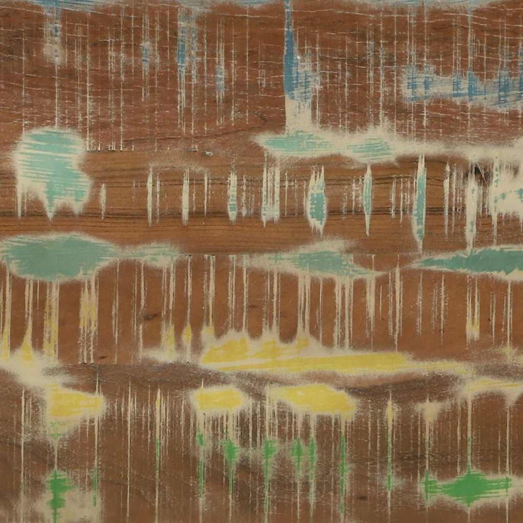 Couchtisch 2 pcs Mehrfarbig Massives upgecyceltes Holz