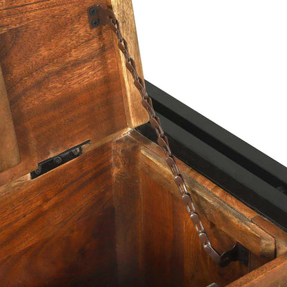 Couchtisch mit Schubladen Mehrfarbig Massives upgecyceltes Holz