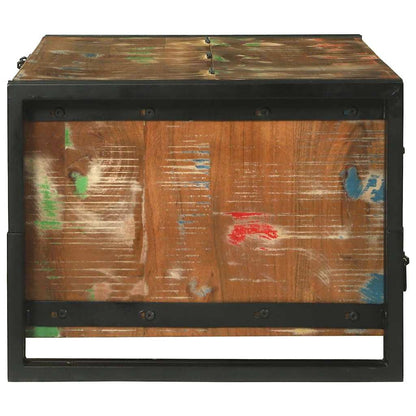 Couchtisch mit Schubladen Mehrfarbig Massives upgecyceltes Holz