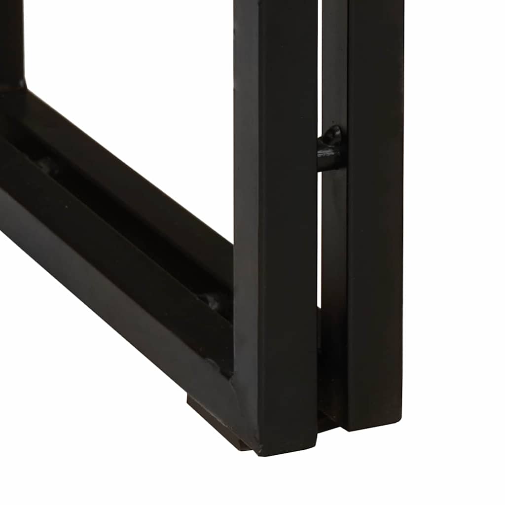 Konsolentisch mit Regal Mehrfarbig Massives upgecyceltes Holz