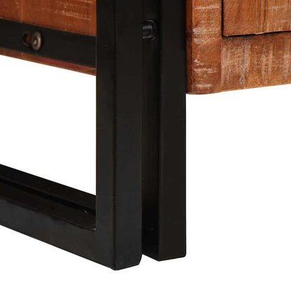 Sideboard mit Türen Braun Massives recyceltes Holz und Metall