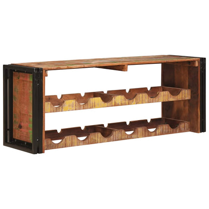 Weinregal Braun 100 x 45 x 33 cm Massives Altholz