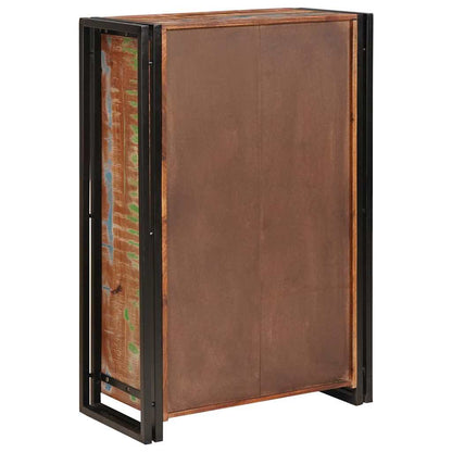 Highboard mit Türen Braun Massives recyceltes Holz und Metall