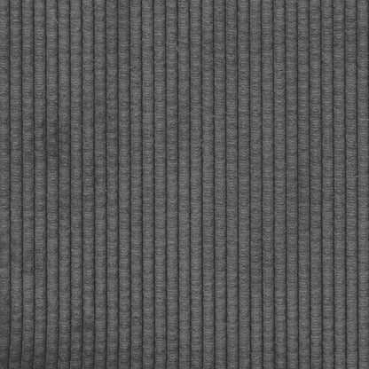 Modulares Sofa mit Kissen Cordstoff Dunkelgrau