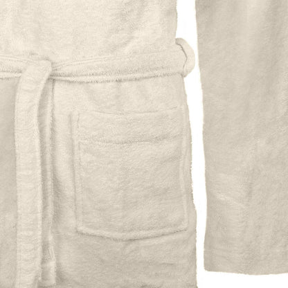 Bademantel KINN Creme XXL Baumwolle