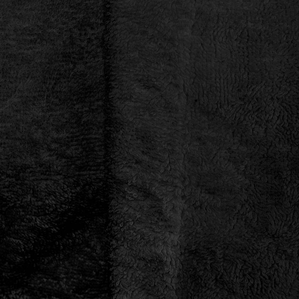 Bademantel KINN Schwarz XXL Baumwolle