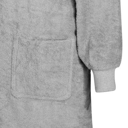 Decken-Hoodie KINN Grau L Baumwolle