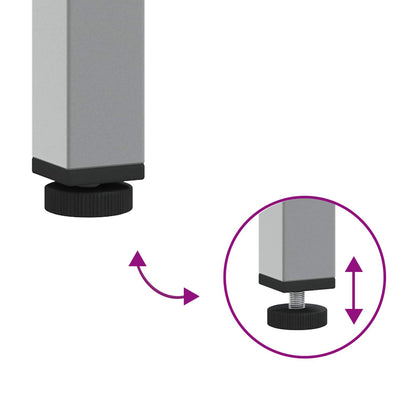 Werkbank mit Schubladen 3 pcs Schwarz und Grau 75 x 45 x 85 cm