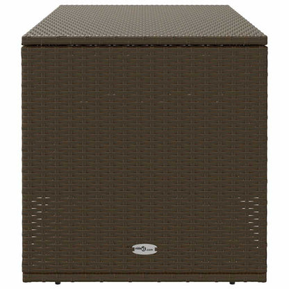 Outdoor-Kissenbox Braun 100x55x55,5 cm Poly Rattan