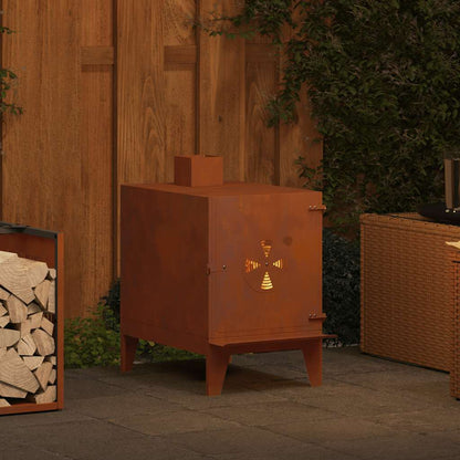 Gartenofen 35x50x60 cm Cortenstahl