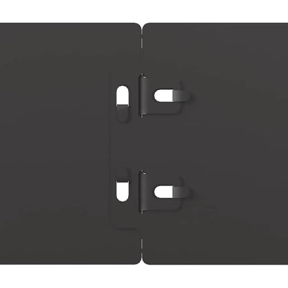 Rasenkanten 50 Stk. Schwarz 10x103 cm Kaltgewalzter Stahl