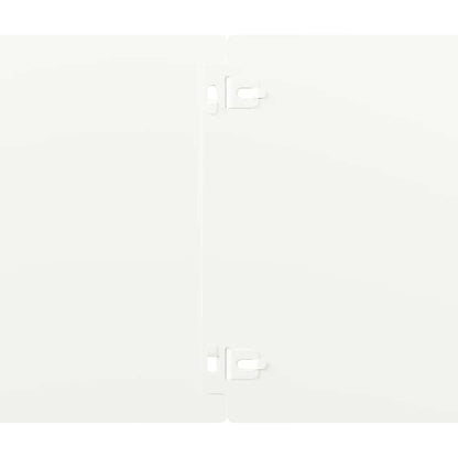 Rasenkanten 30 Stk. Weiß 20x103 cm Kaltgewalzter Stahl