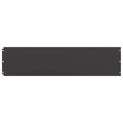 Rasenkanten 10 Stk. Schwarz 25x103 cm Kaltgewalzter Stahl