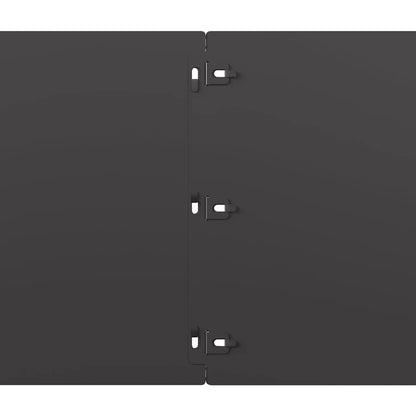 Rasenkanten 10 Stk. Schwarz 25x103 cm Kaltgewalzter Stahl