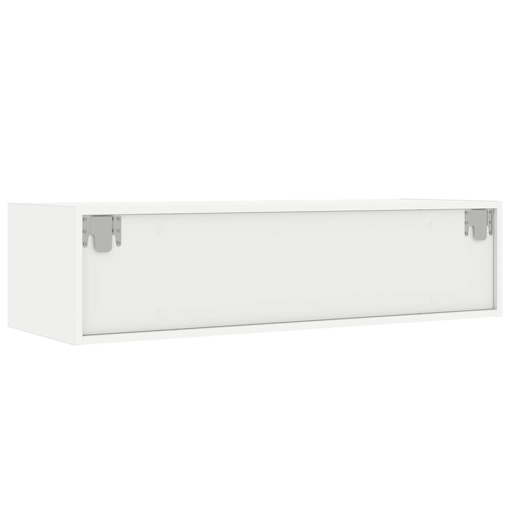 TV-Schrank mit LED-Leuchten Weiß 100x35,5x25 cm