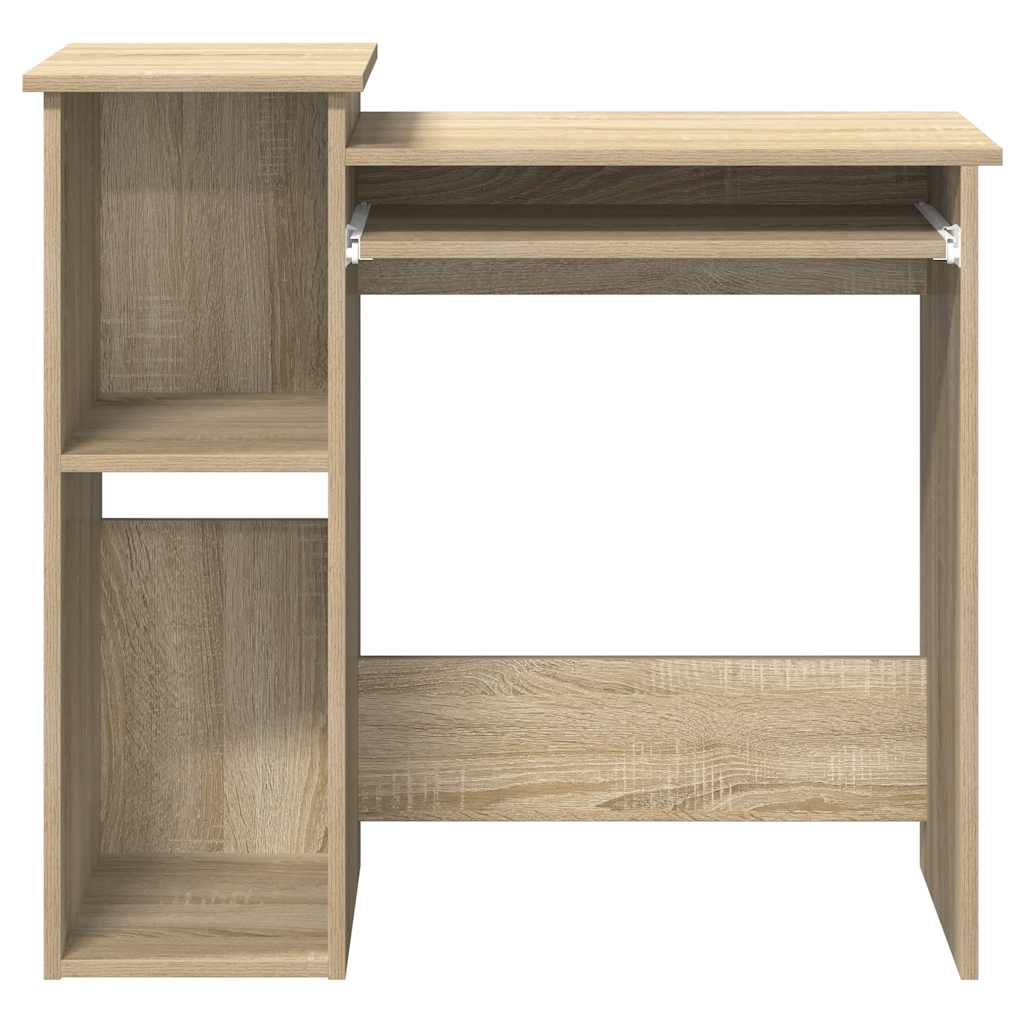 Schreibtisch mit Regalen Sonoma-Eiche 84x40x78 cm Holzwerkstoff