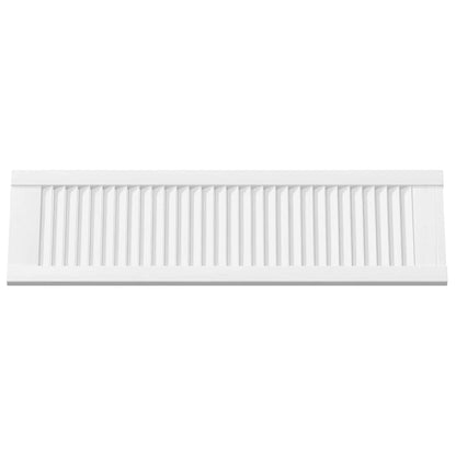 Schranktüren Lamellen-Design 4 Stk. Weiß 99x29,5 cm