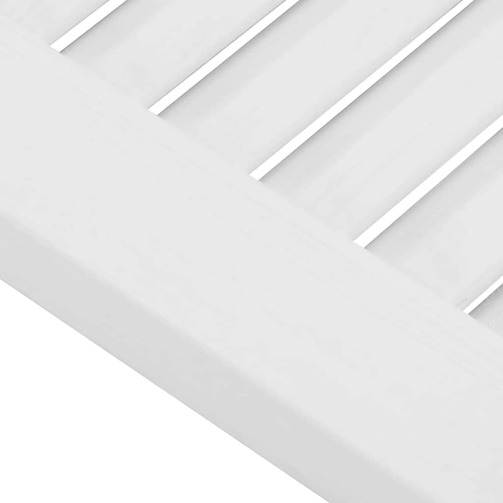 Schranktüren Lamellen-Design 4 Stk. Weiß 99x29,5 cm