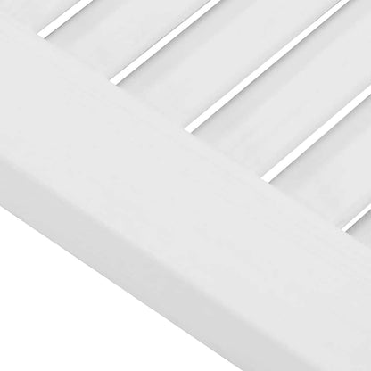 Schranktüren Lamellen-Design 4 Stk. Weiß 99x29,5 cm