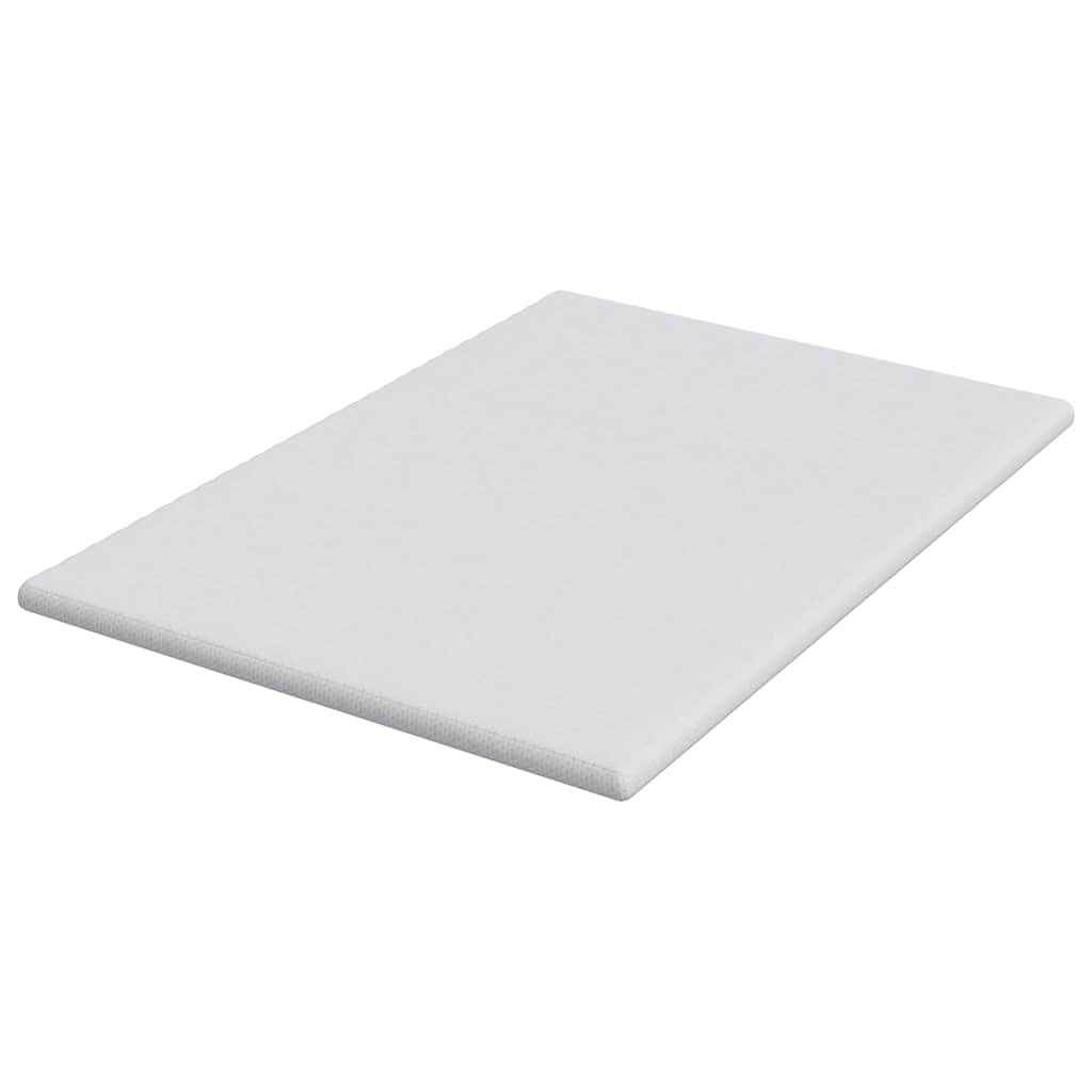 Matratzenauflage Weiß 140 x 200 cm Jacquard Stoff