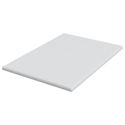 Matratzenauflage Weiß 140 x 200 cm Jacquard Stoff