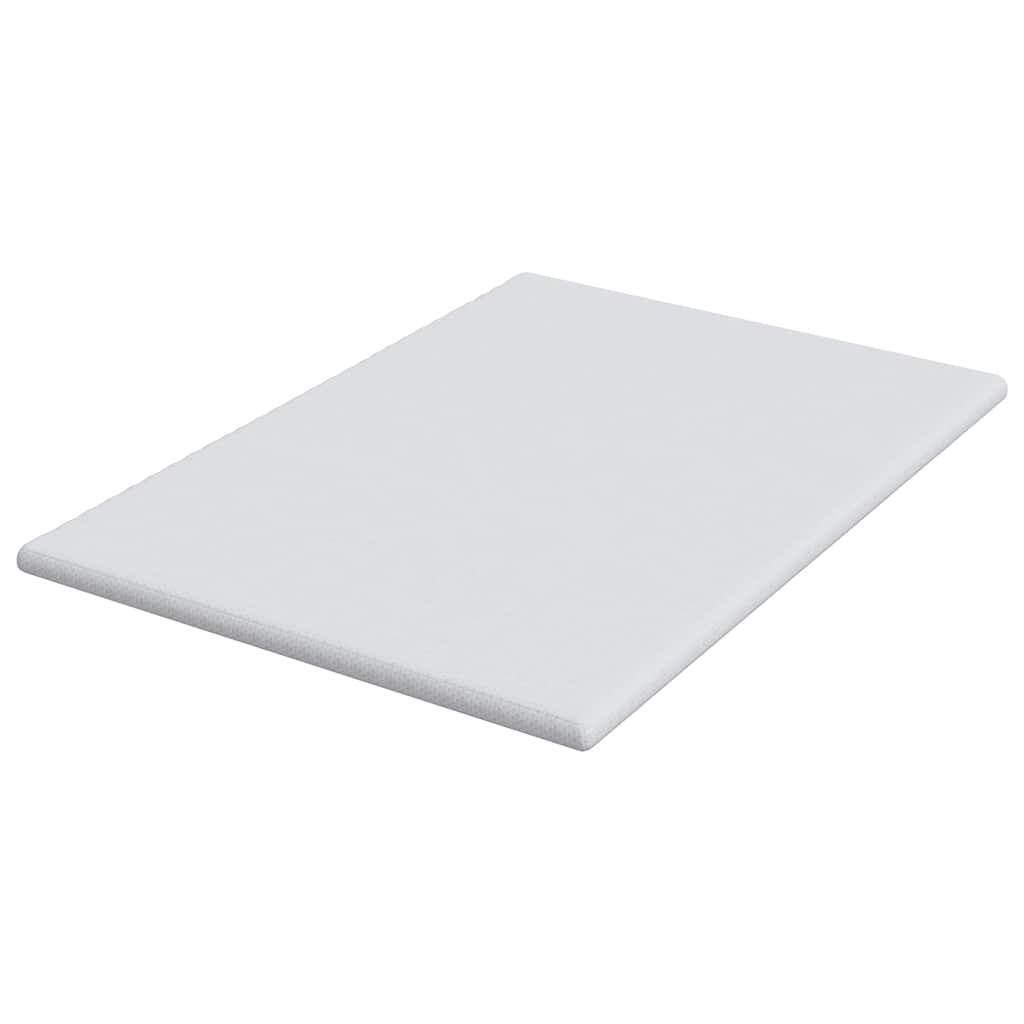 Matratzenauflage Weiß 140 x 190 cm Jacquard Stoff