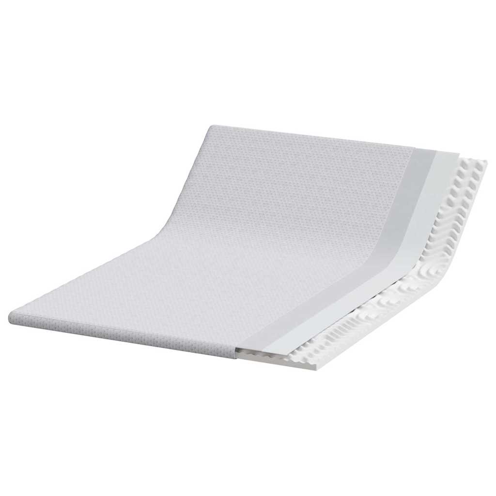 Matratzenauflage Weiß 160 x 200 cm Jacquard Stoff