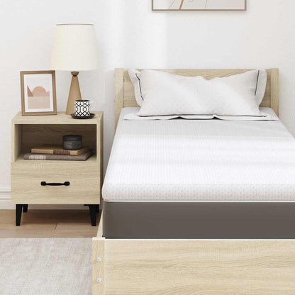 Matratzenauflage Weiß 80 x 200 cm Jacquard Stoff