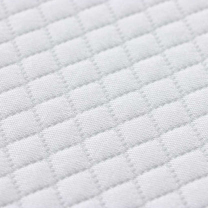 Matratzenauflage Weiß 90 x 200 cm Jacquard Stoff