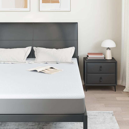 Matratzenauflage Weiß 160 x 200 cm Jacquard Stoff