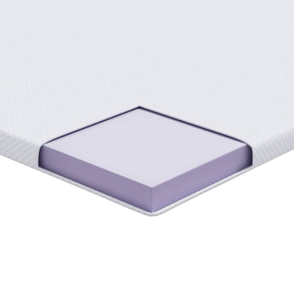 Matratzenauflage Weiß 120 x 200 cm Jacquard Stoff