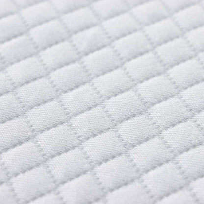 Matratzenauflage Weiß 80 x 200 cm Jacquard Stoff